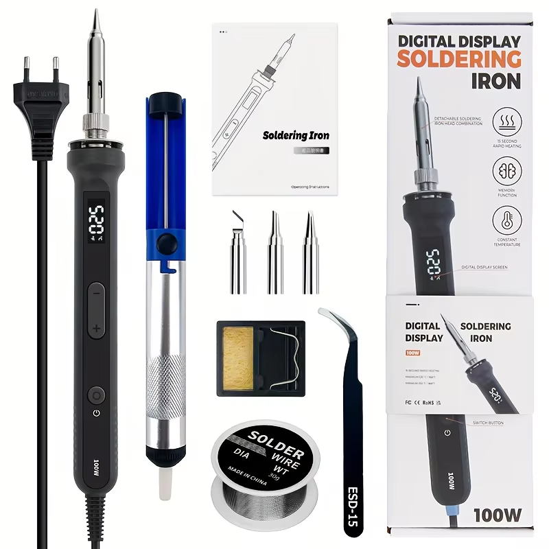 Electronics Repair Kit - Kit de ferro de solda digital